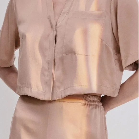 Lunya Washable Silk High Rise Pant Set